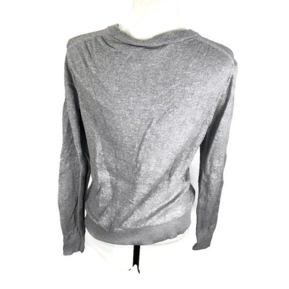 Gap Cardigan Sweater Gray Cotton Cashmere Blend - Picture 3 of 5